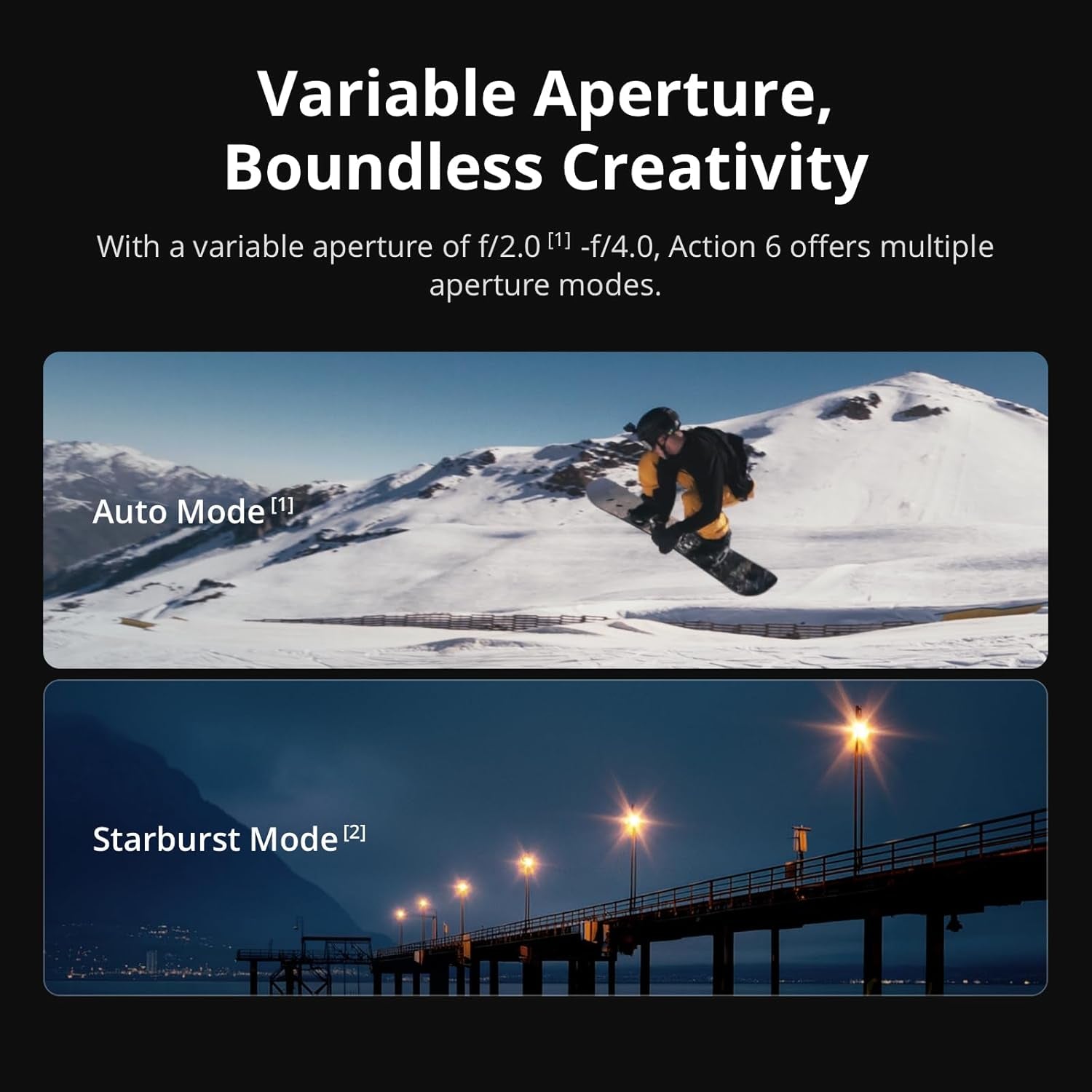 Osmo Action 6 Essential Combo, Action Camera with 1/1.1″ Square Sensor, Variable Aperture of F/2.0–F/4.0, Cold-Resistant, 4Hrs Battery, Action Camera 8K Ideal for Daily Use