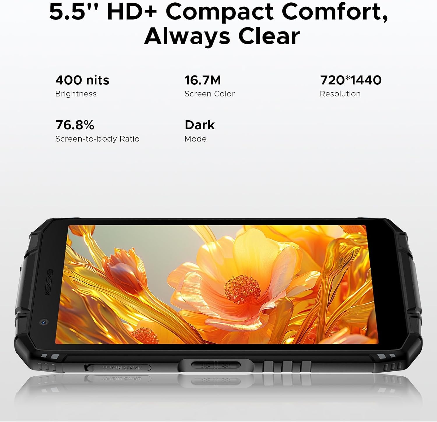 Fire 3 Ultra Android 15 Rugged Phone Unlocked, 8350Mah,24Gb+256Gb,5.5" IPS HD+ Display,16Mp+20Mp Rugged Smartphone, Octa Core Android Phone,Widevine L1/Fingerprint Id/Face Unlock/Nfc