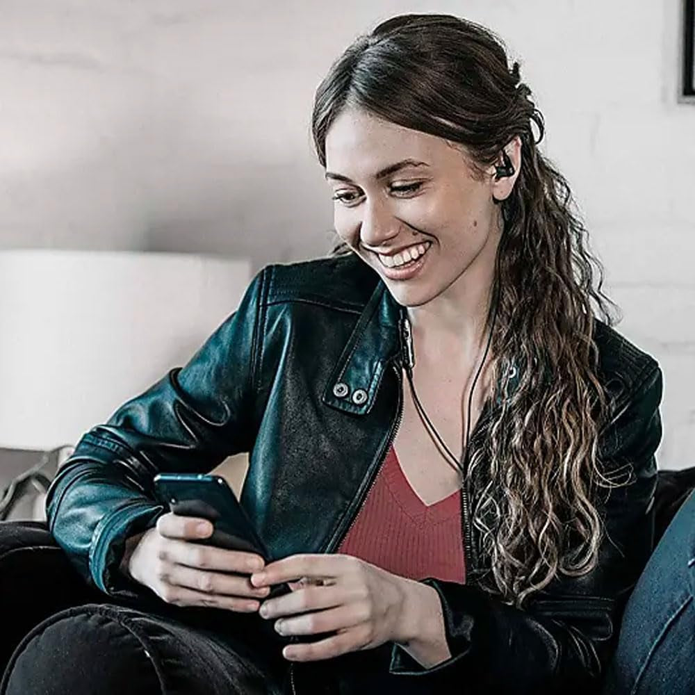 AONIC 3 Wired Sound Isolating Earbuds, Clear Sound, Single Driver with Bassport, Secure In-Ear Fit, Detachable Cable, Durable Quality, Compatible with Apple & Android Devices - Black