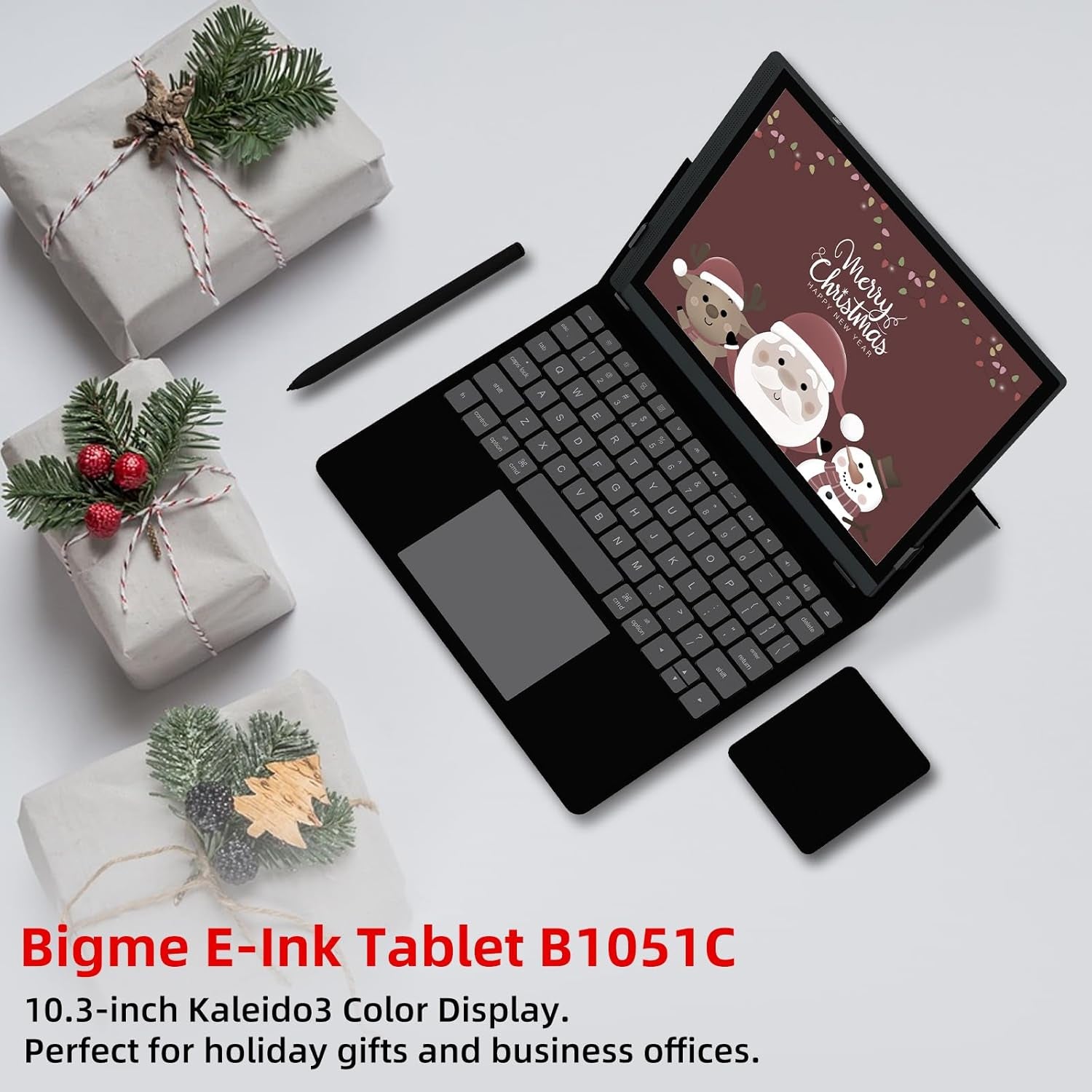 B1051C Eink Tablet with Keyboard and Stylus, Read and Write Notepad