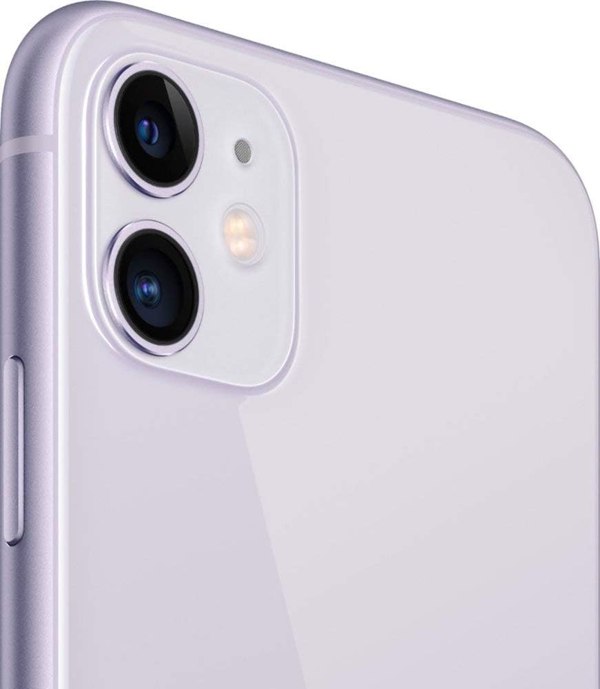 Iphone 11 reacondicionado color morado vista trasera diagonal