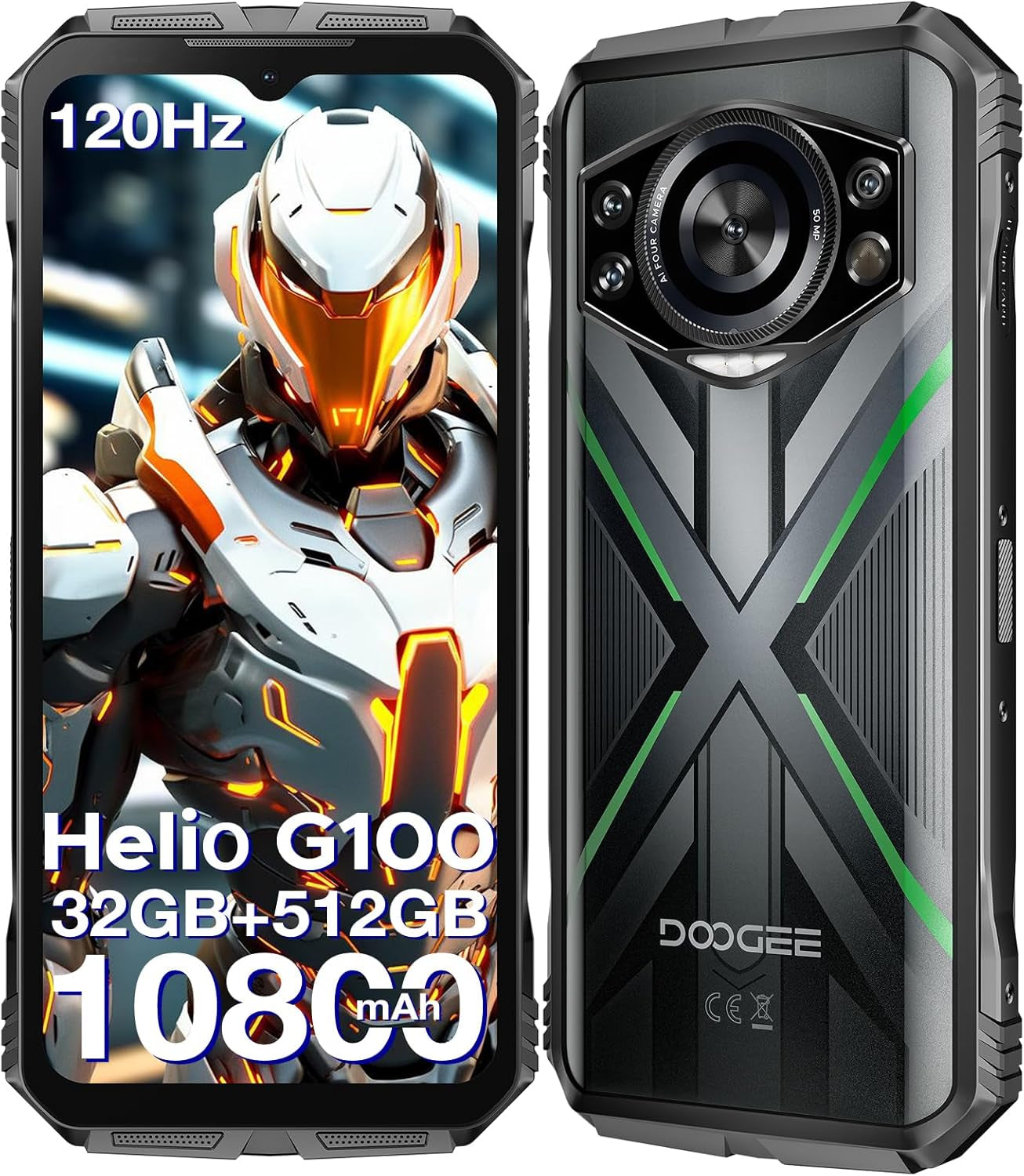 DOOGEE S Cyber Pro Celular Indestructible 32GB RAM, 512GB y Android 14