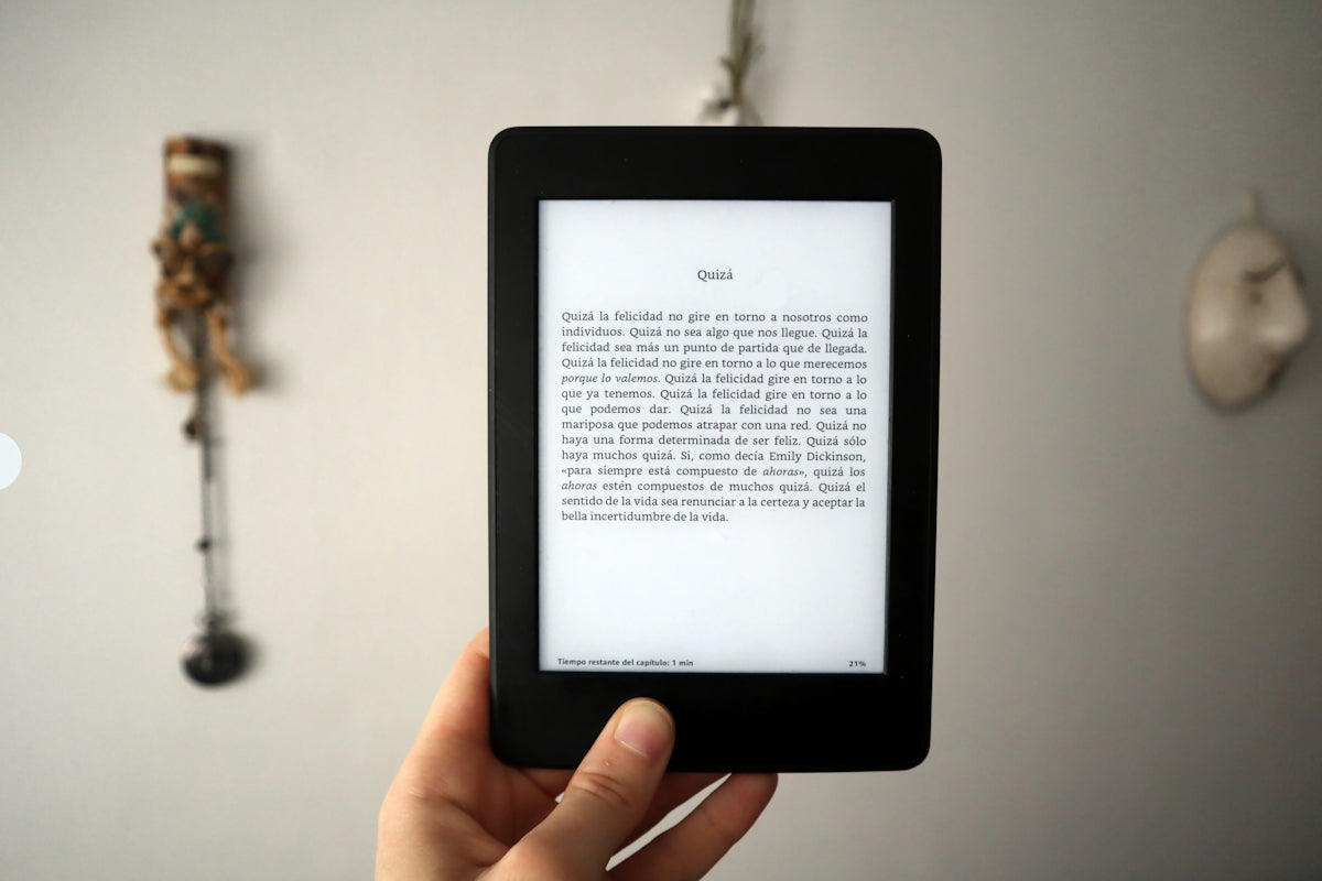 black amazon e book reader