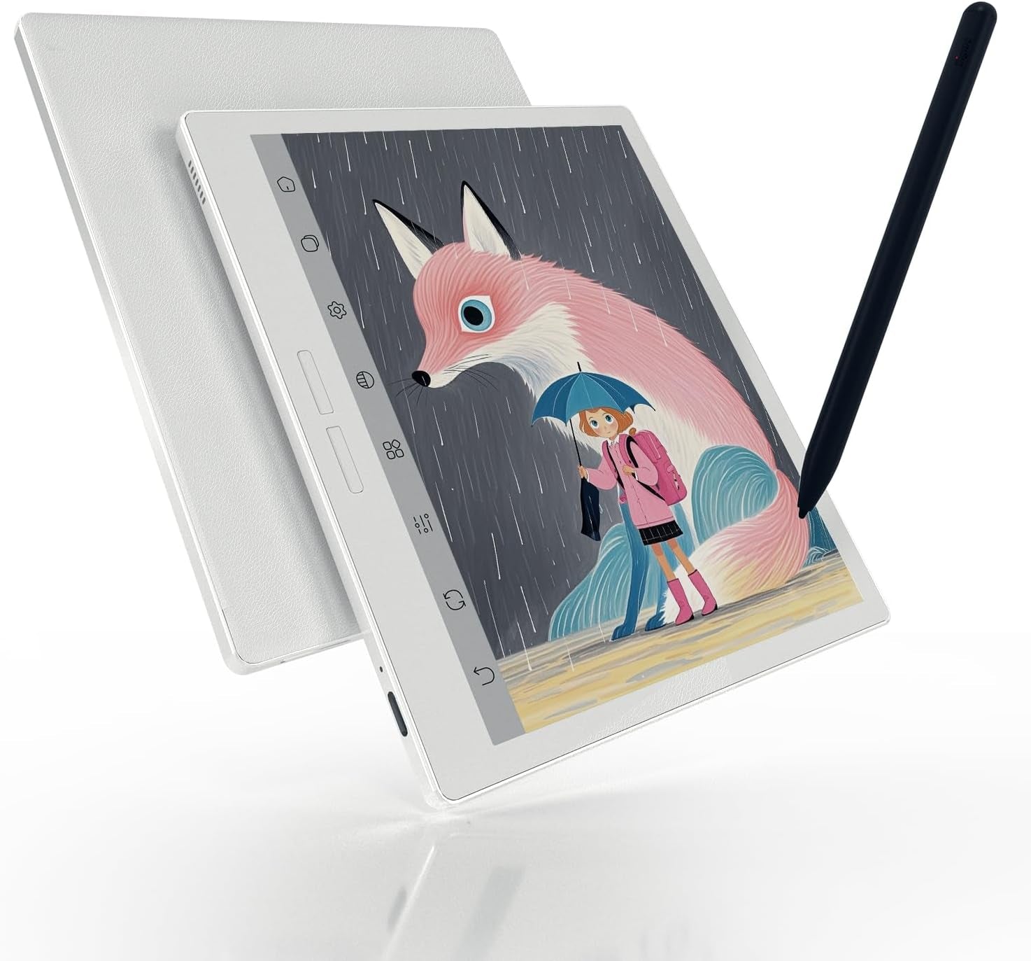 B751C S Ebook Reader, 4GB+64GB Color Android 14 OS Epaper Tablet, White