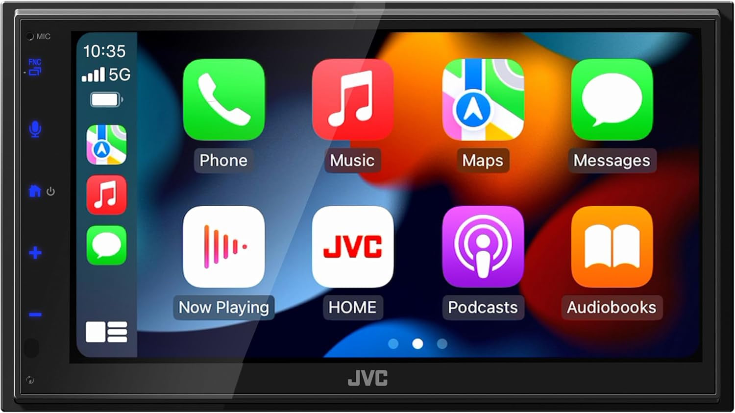 KW-M690BW 6.8" Capacitive Touchscreen Car Stereo – Wireless Apple Carplay & Android Auto, Bluetooth, USB Mirroring, 13-Band EQ