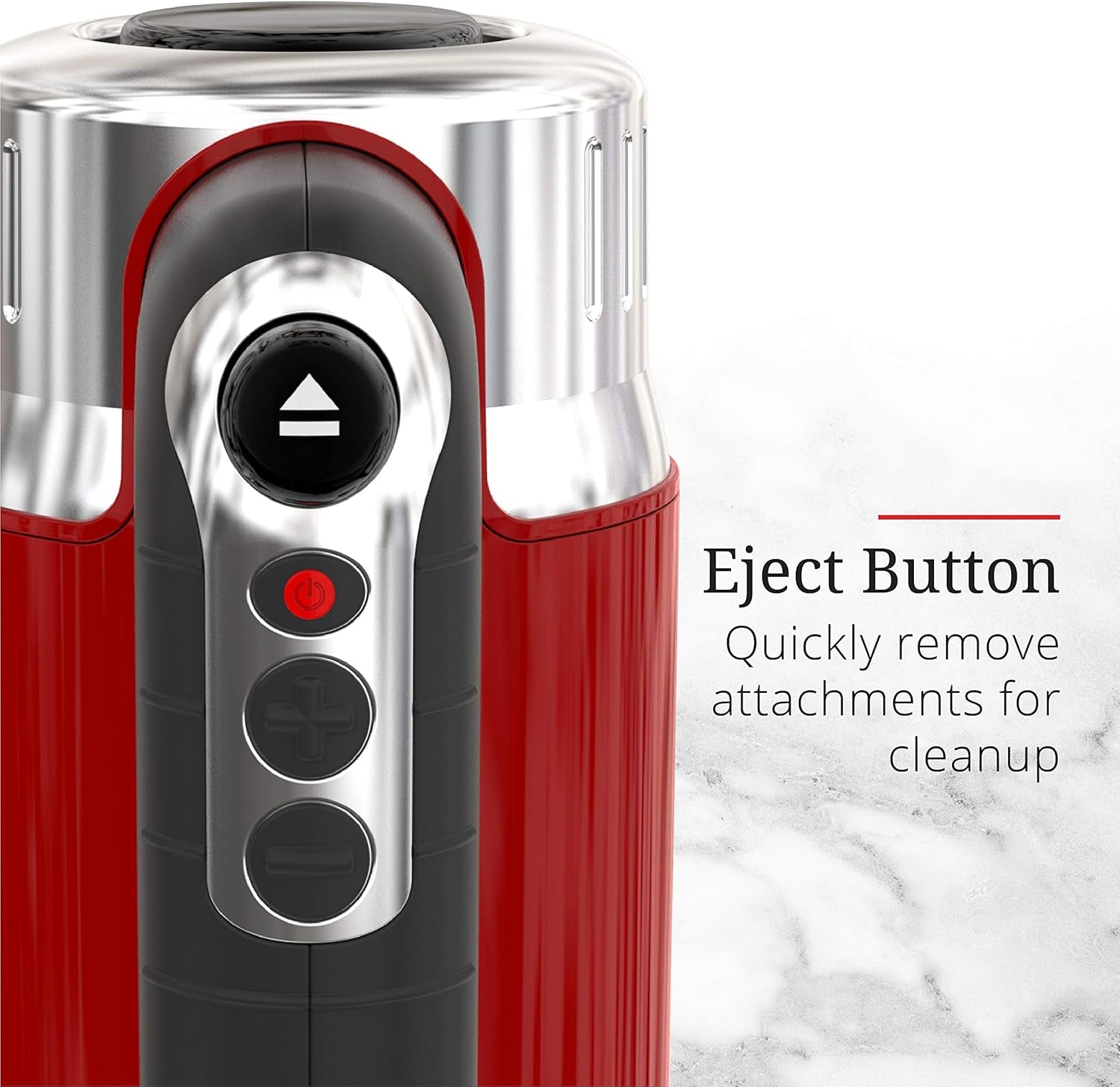 Remington  MX3100RDR Retro Style Hand Mixer, 4 Speeds + Turbo Boost, Red