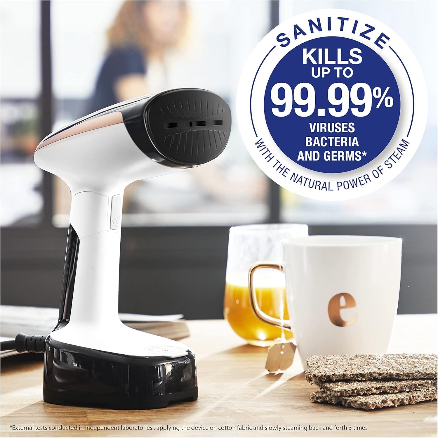 , Steamer for Clothes, Access Steam Handheld Steamer, 15 Second Heatup, 4 Ounce Capacity, 1150 Watts, Portable, Ironing, Travel Must Have, White Clothes Steamer, DR3030