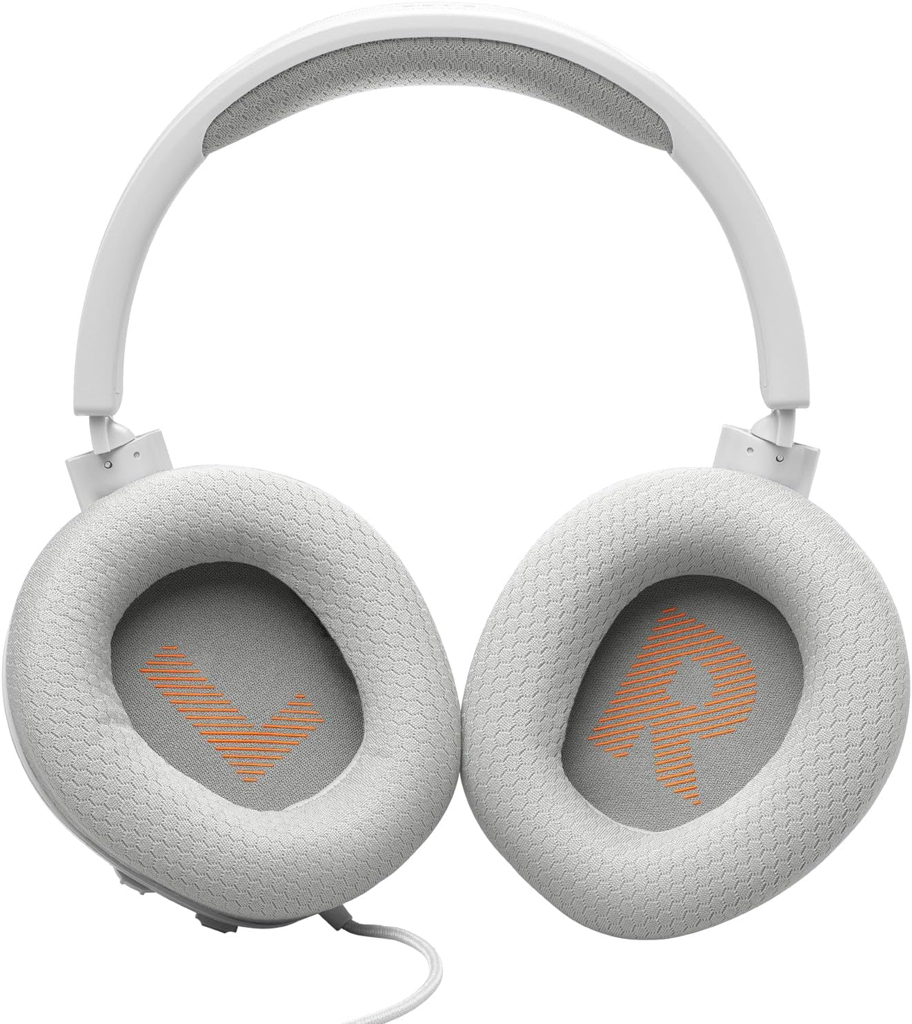 Quantum 100M2 - Wired Over-Ear Gaming Headset with Omnidirectional, Detachable Mic with Mute Option and Fabric-Covered Memory Foam Ear Cushions, Compatible with All Platforms (White)