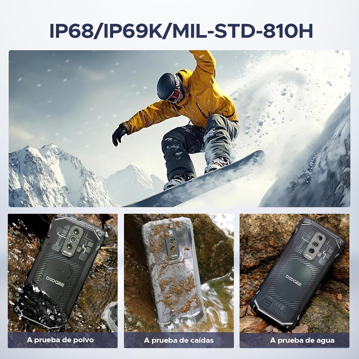 Blade 10 Ultra Energy Android 15 Rugged Phone 4.5G, 10.7Mm Ultra-Thin,Octa Core Rugged Smartphone, 6.56" Hd+90Hz, 64MP Camera, 6150Mah Battery, IP68/IP69K Waterproof Phone, Nfc/Face Unlock