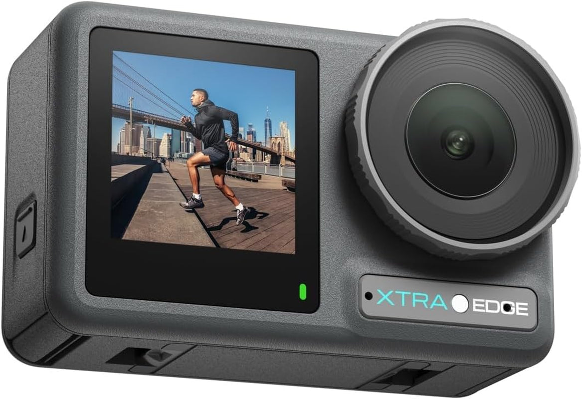 Pro Action Camera, 4K Vlogging Camera with 1/1.3'' Sensor, 65Ft Waterproof, Night View & Stabilization for Cycling, Diving, Sports Shooting