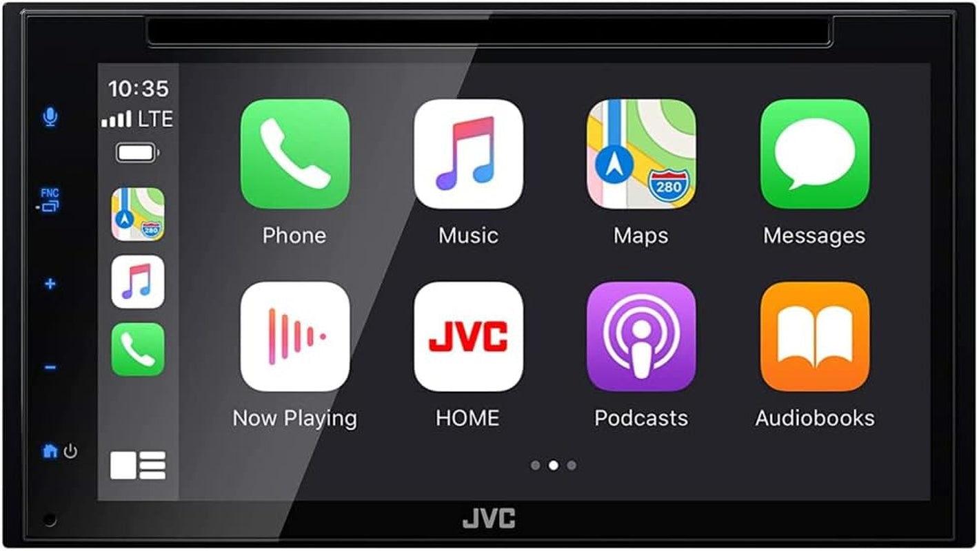 KW-V660BT Apple Carplay Android Auto DVD/CD Player W/ 6.8" Capacitive Touchscreen, Bluetooth Audio and Hands Free Calling, MP3 Player, Double DIN, 13-Band EQ, Siriusxm, AM/FM Car Radio