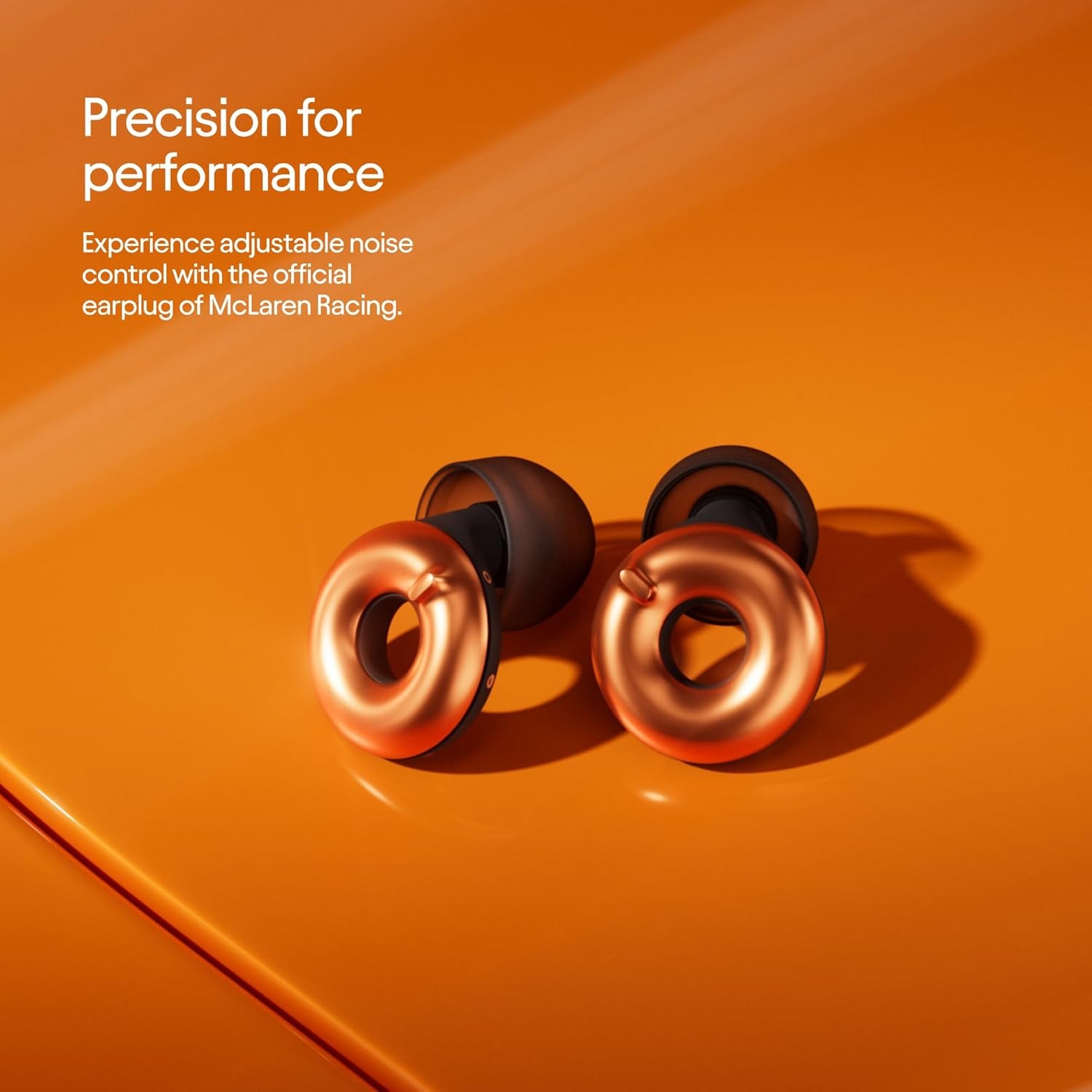 Mclaren Formula 1 Team X  Switch 2 Adjustable Earplugs – 3 Modes for Ultimate Control | Flexible Noise Reduction for Focus, Motorsports, Travel & More | 20-26 Db (SNR) Noise Reduction