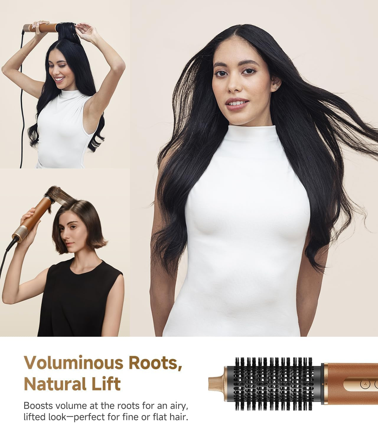 Airstyle Pro 7-In-1 Hair Styler & High Speed Dryer | Snap-On Attachments for Curling, Smoothing, Volumizing | Fast Drying, Frizz Control, Cool Shot | Luxury Leather Package, 120V Voltage