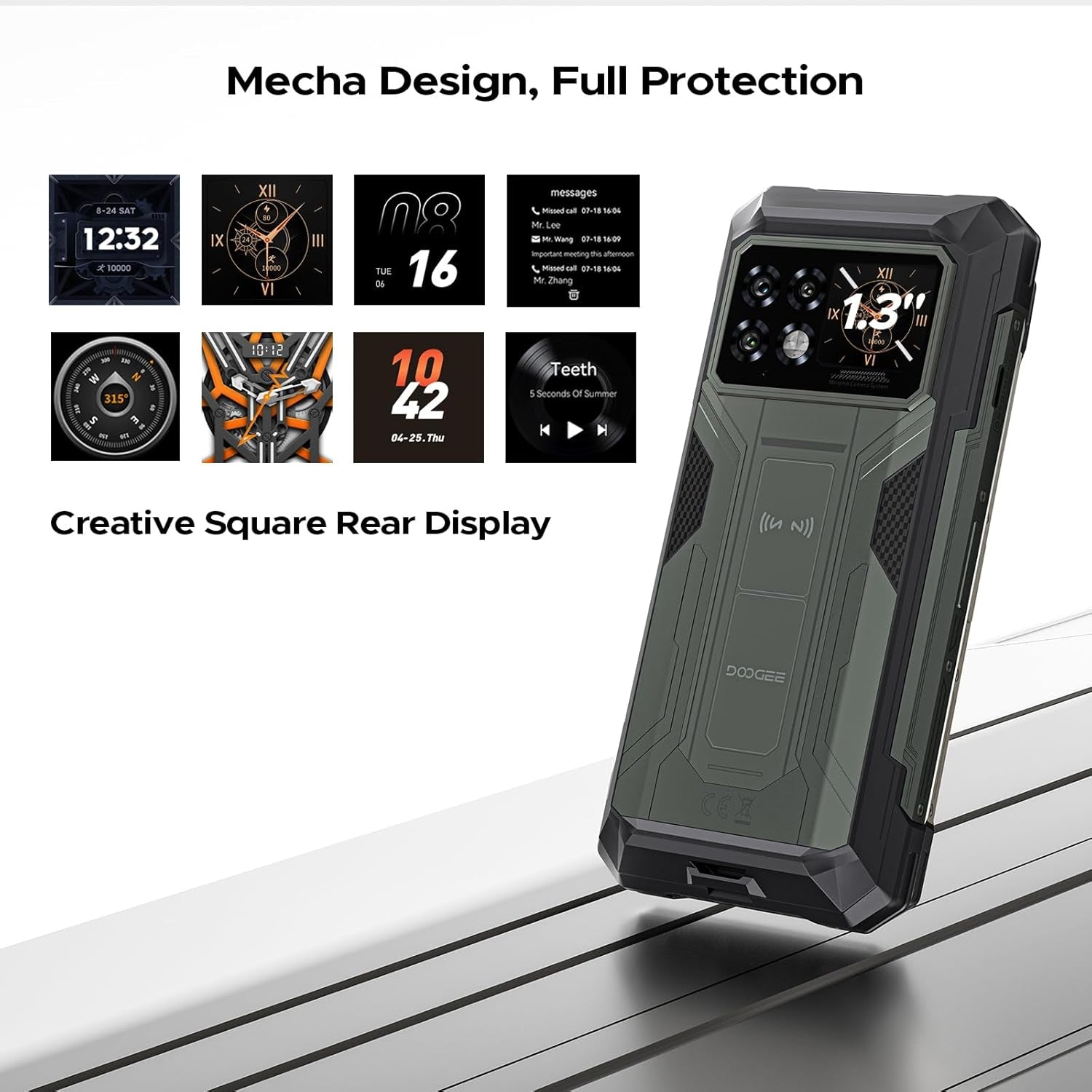 S200 Max 5G Rugged Phone Unlocked,Android 15 Rugged Smartphone with 1.3" Rear Screen,22000Mah/66W,36Gb+512Gb/Tf 2TB,108MP+20MP Night Vision Camera,6.72" Fhd+/120Hz,Dual Unlock/Nfc/5G Dual SIM