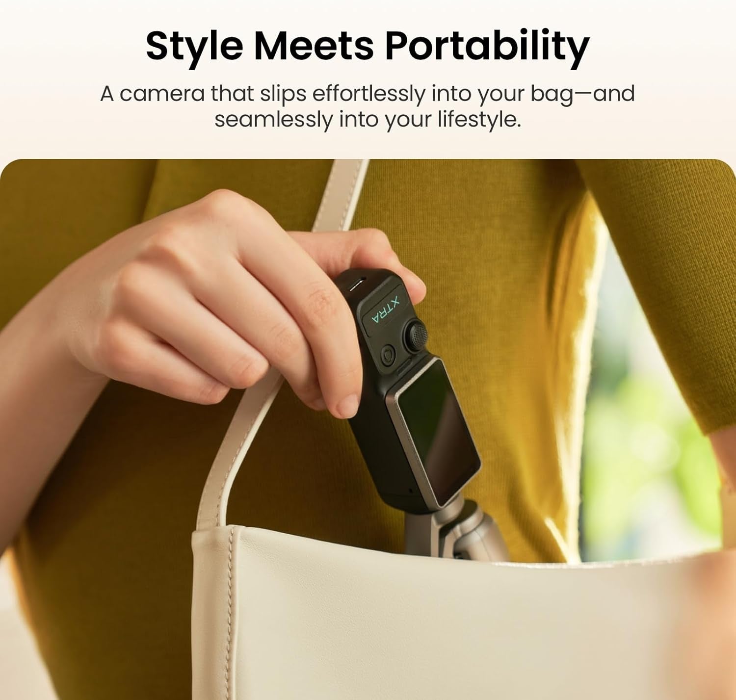 Xtra Muse, Vlogging Camera with 1'' CMOS & 4K/120Fps Videos, Pocket Camera with 3-Axis Gimbal Stabilizer, Fast Focusing, Face/Object Tracking, Digital Video Camera for Photography, Digital Camera