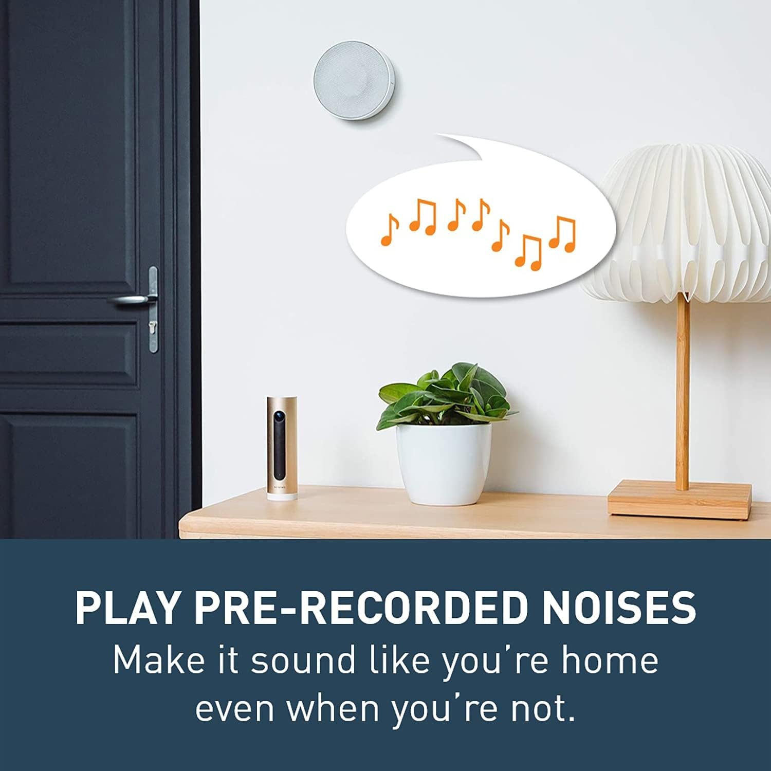 Smart Indoor Siren by , Wireless, 110 Decibal Siren, Auto Arm & Disarm, Batteries or Wire Powered, NIS01US