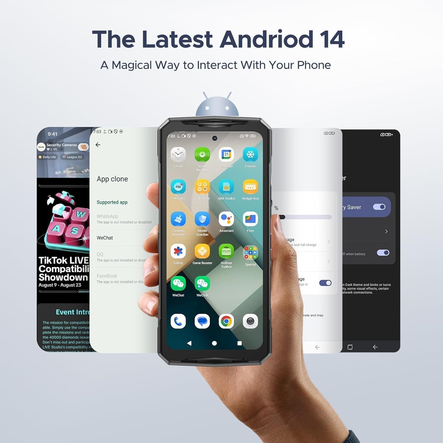 V40 Rugged Smartphone 5G Unlocked,512Gb+32Gb Rugged Phone,4Nm D7300,6.78" Fhd+120Hz Rugged Cell Phone,108Mp+Ai Camera,8680Mah Battery 33W,NFC/5G Dual Sim/Wifi 6E/Face/Fingerprint ID