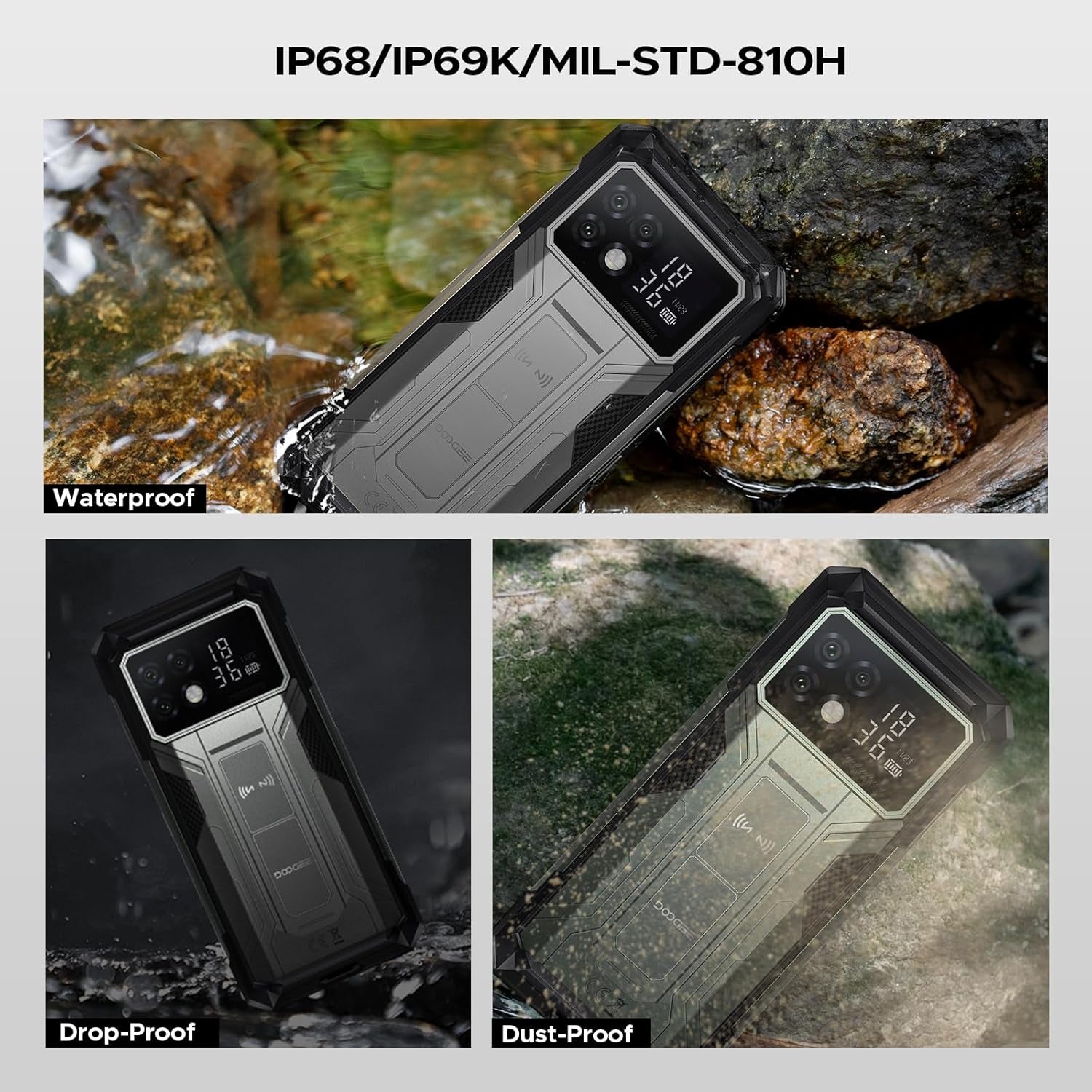 S200 Max 5G Rugged Phone Unlocked,Android 15 Rugged Smartphone with 1.3" Rear Screen,22000Mah/66W,36Gb+512Gb/Tf 2TB,108MP+20MP Night Vision Camera,6.72" Fhd+/120Hz,Dual Unlock/Nfc/5G Dual SIM
