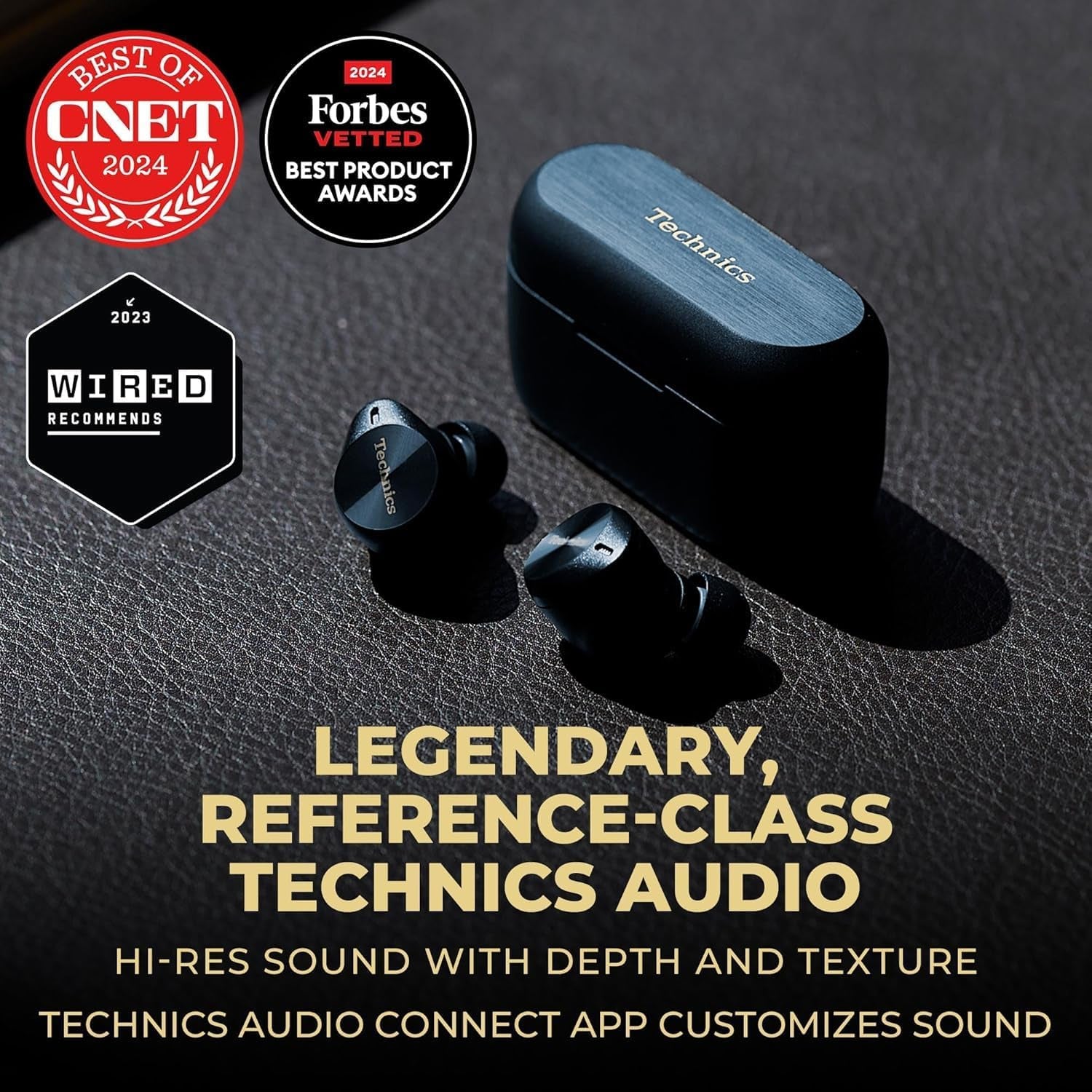 EAH-AZ80-A Premium Hi-Fi True Wireless Bluetooth Earbuds with Advanced Noise Cancelling - Midnight Blue