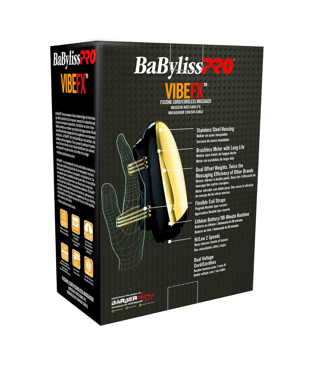 VIBEFX 2-Speed Cord/Cordless Massager