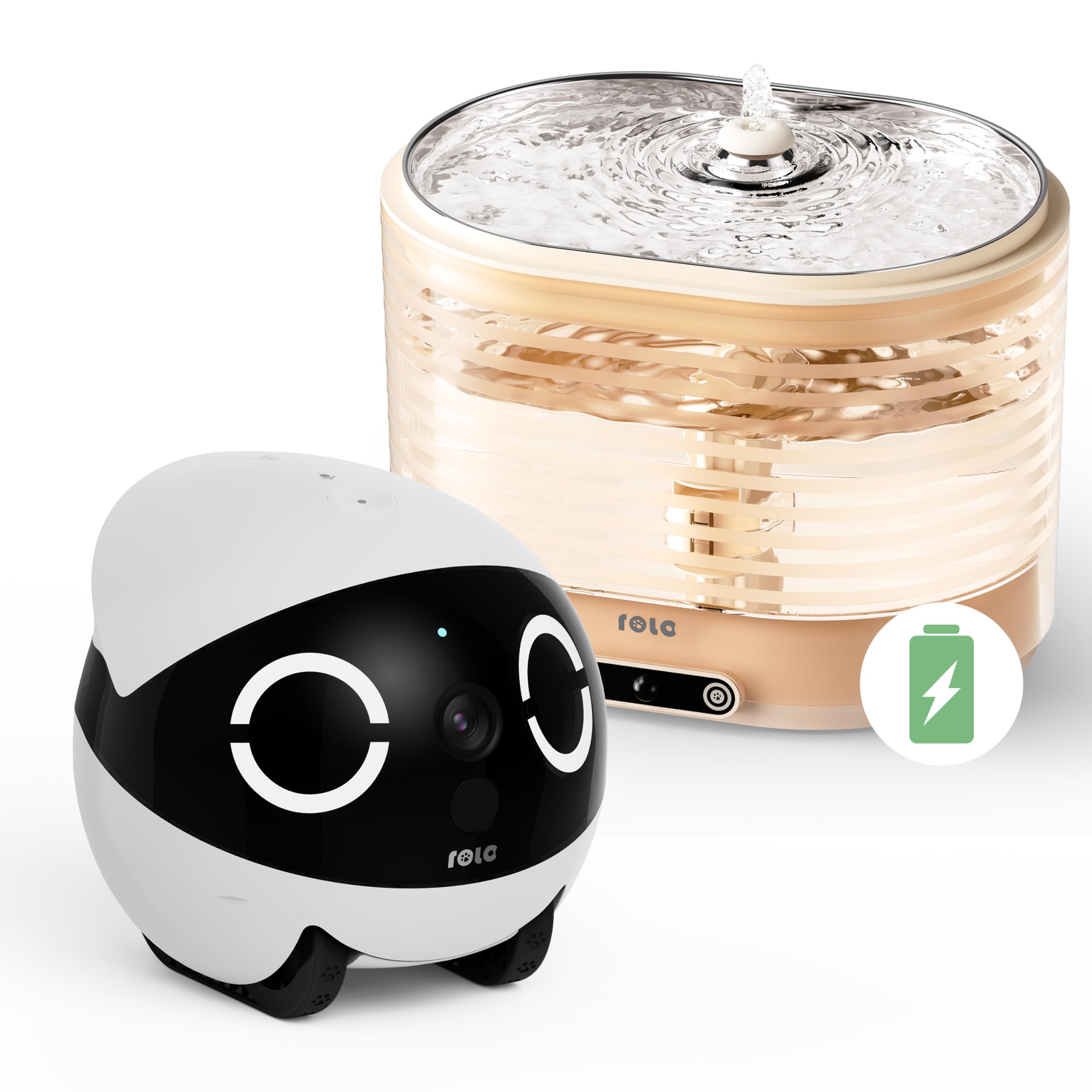 Robot Cámara ROLA Mini para Mascotas | 2K y Audio 2 Vías