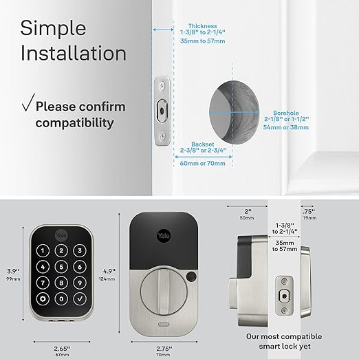 Cerradura Inteligente Yale Assure Lock SL - Wi-Fi, Bluetooth y Pantalla Táctil