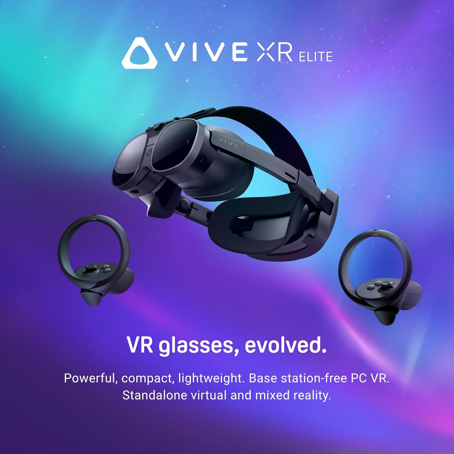 Vive XR Elite with Deluxe Pack — Mixed Reality and PC VR Headset + Con