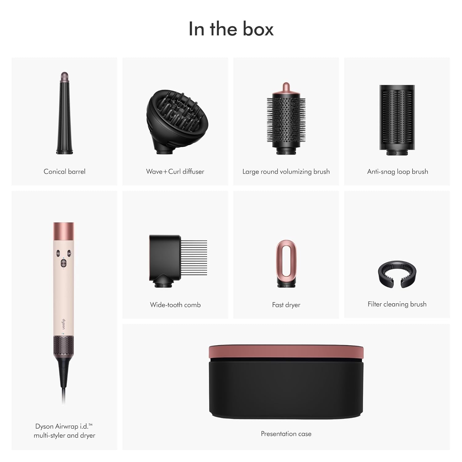 Airwrap I.D.™ Multi-Styler, Allure Winner, Bluetooth Connected, No Heat Damage, 6-In-1 Versatility, Intelligent Hair Styler