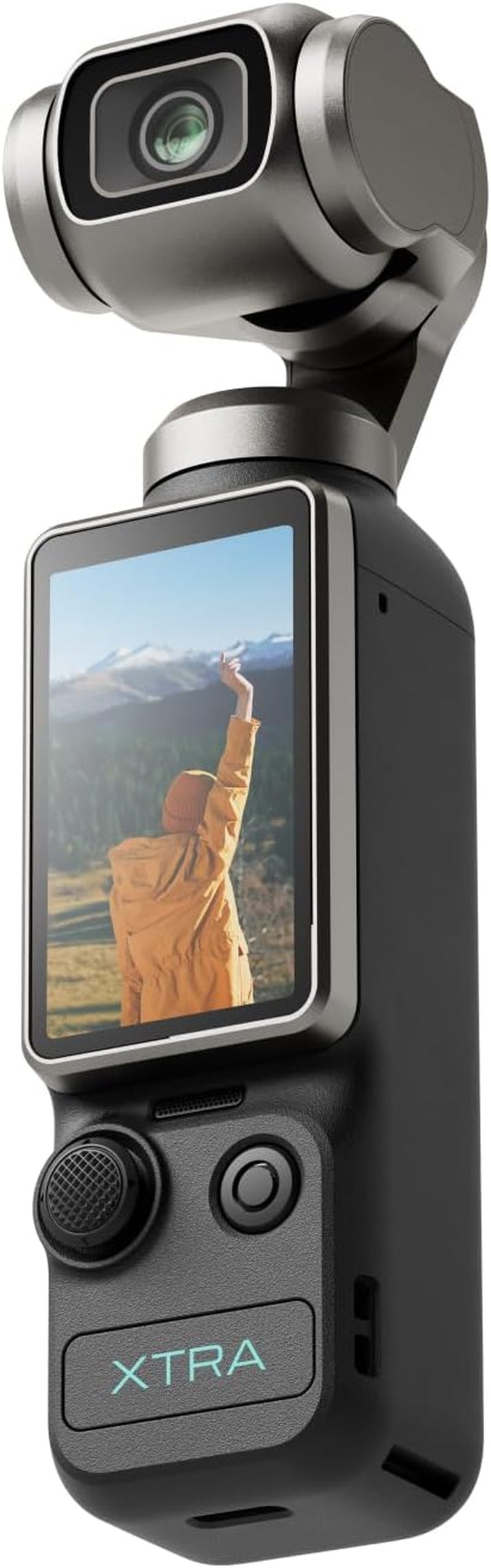 Xtra Muse, Vlogging Camera with 1'' CMOS & 4K/120Fps Videos, Pocket Camera with 3-Axis Gimbal Stabilizer, Fast Focusing, Face/Object Tracking, Digital Video Camera for Photography, Digital Camera