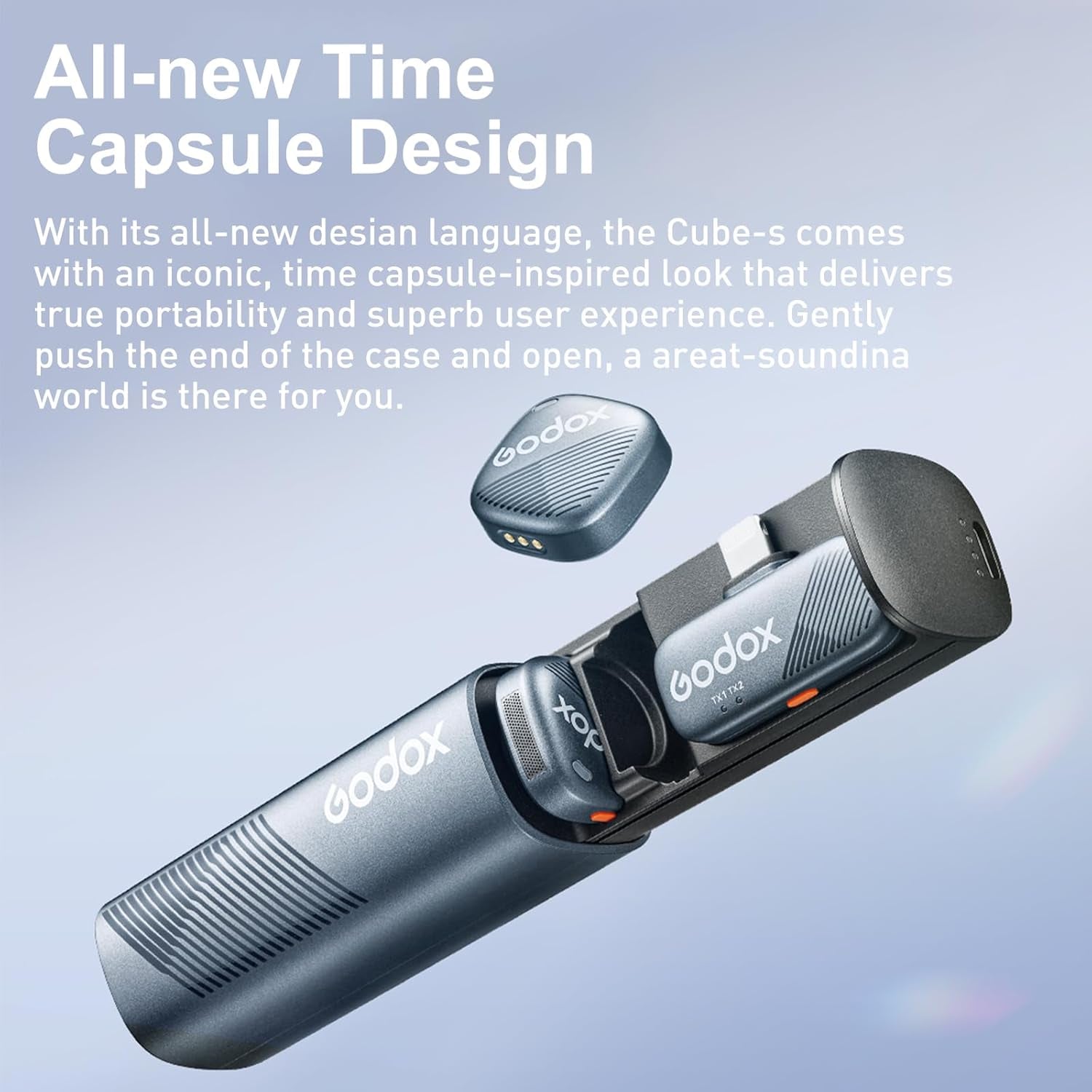 Cube-S Mini Wireless Lavalier Mic for Iphone 14/13/12,Lightning Microphone Wireless,Ultra-Clear Hi-Fi Audio,1000Ft Range,Noise Cancellation,30-Hour Battery for Streaming Video Recording