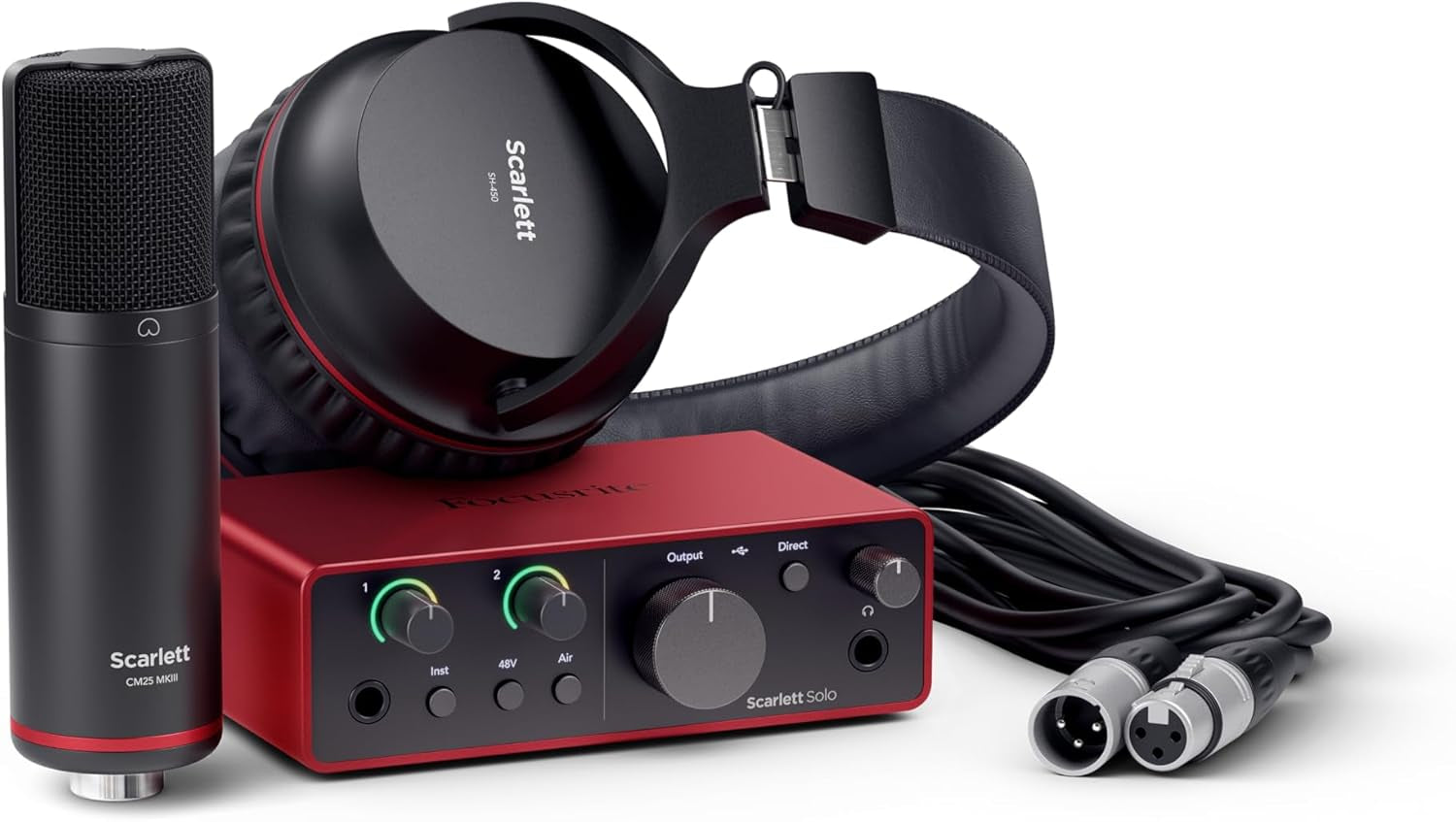 Scarlett Solo 4Th Gen USB Audio Interface, for the Guitarist, Vocalist, or Producer — High-Fidelity, Studio Quality Recording, and All the Software You Need to Record