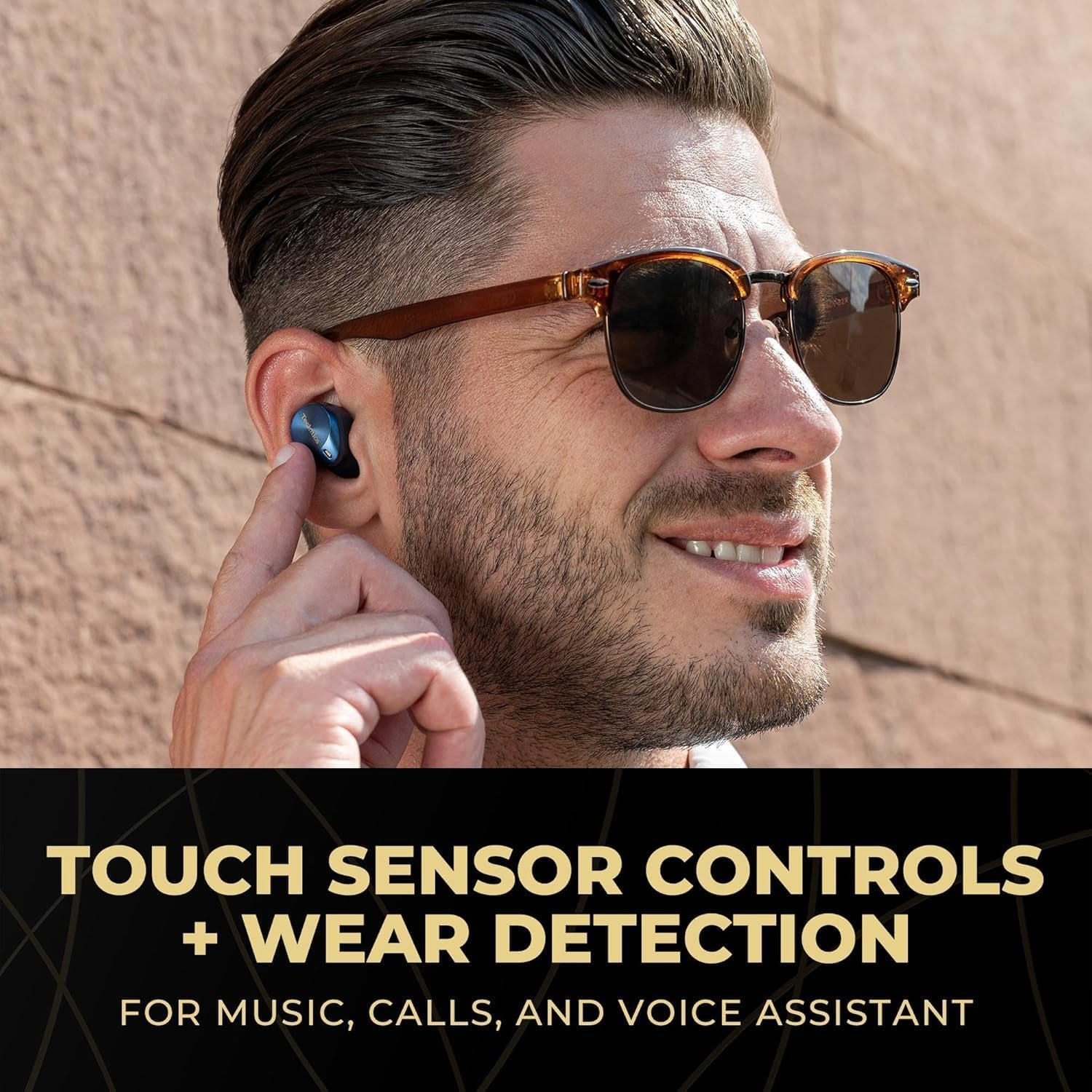 EAH-AZ80-A Premium Hi-Fi True Wireless Bluetooth Earbuds with Advanced Noise Cancelling - Midnight Blue