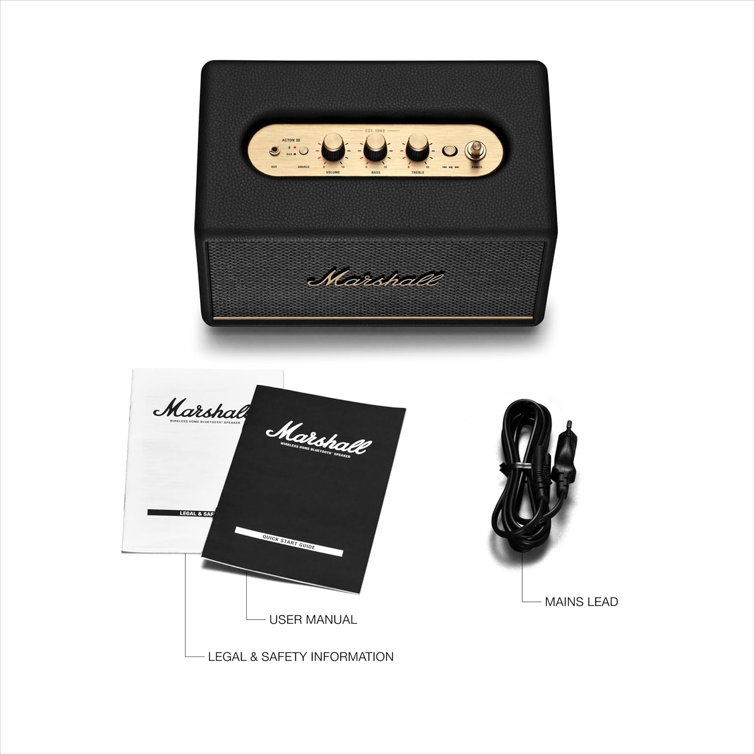 Acton III Bluetooth Home Speaker, Black