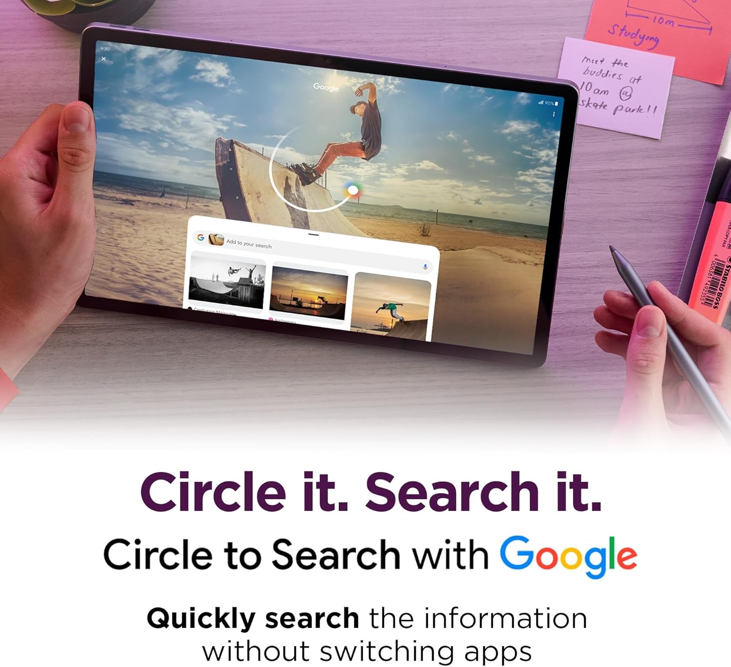 Idea Tab Pro with Google Gemini - Student Tablet - 12.7” 3K LCD Display - 8 GB Memory - 128 GB Storage - Mediatek Dimensity 8300 - Includes Pen and Folio Case