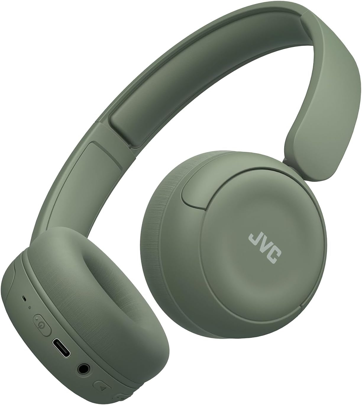 Wireless Headphones with 50H Battery Life, Soft Cushions, Foldable Design, Bluetooth 5.3, Multipoint Connection, App EQ, Built-In Mic – Matte Green - HAS59WG