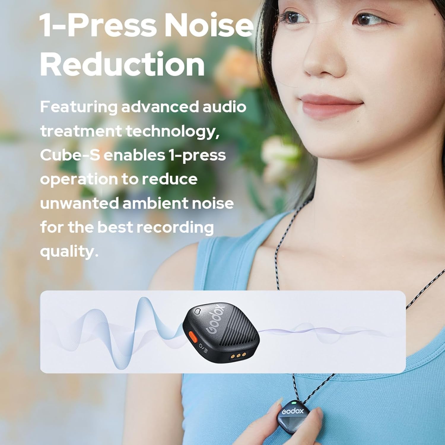 Cube-S Mini Wireless Lavalier Mic for Iphone 14/13/12,Lightning Microphone Wireless,Ultra-Clear Hi-Fi Audio,1000Ft Range,Noise Cancellation,30-Hour Battery for Streaming Video Recording