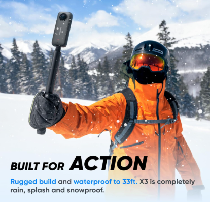Insta360 Kit de nieve X3 (nueva versión) - Cámara de acción 360