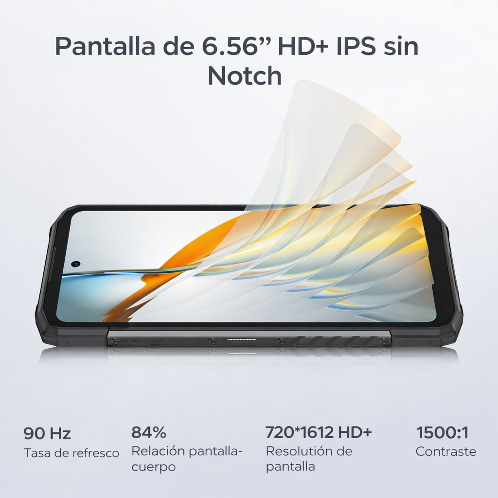 DOOGEE Fire 6 - Celular Indestructible con Cámara Térmica | 10400mAh y 16GB RAM