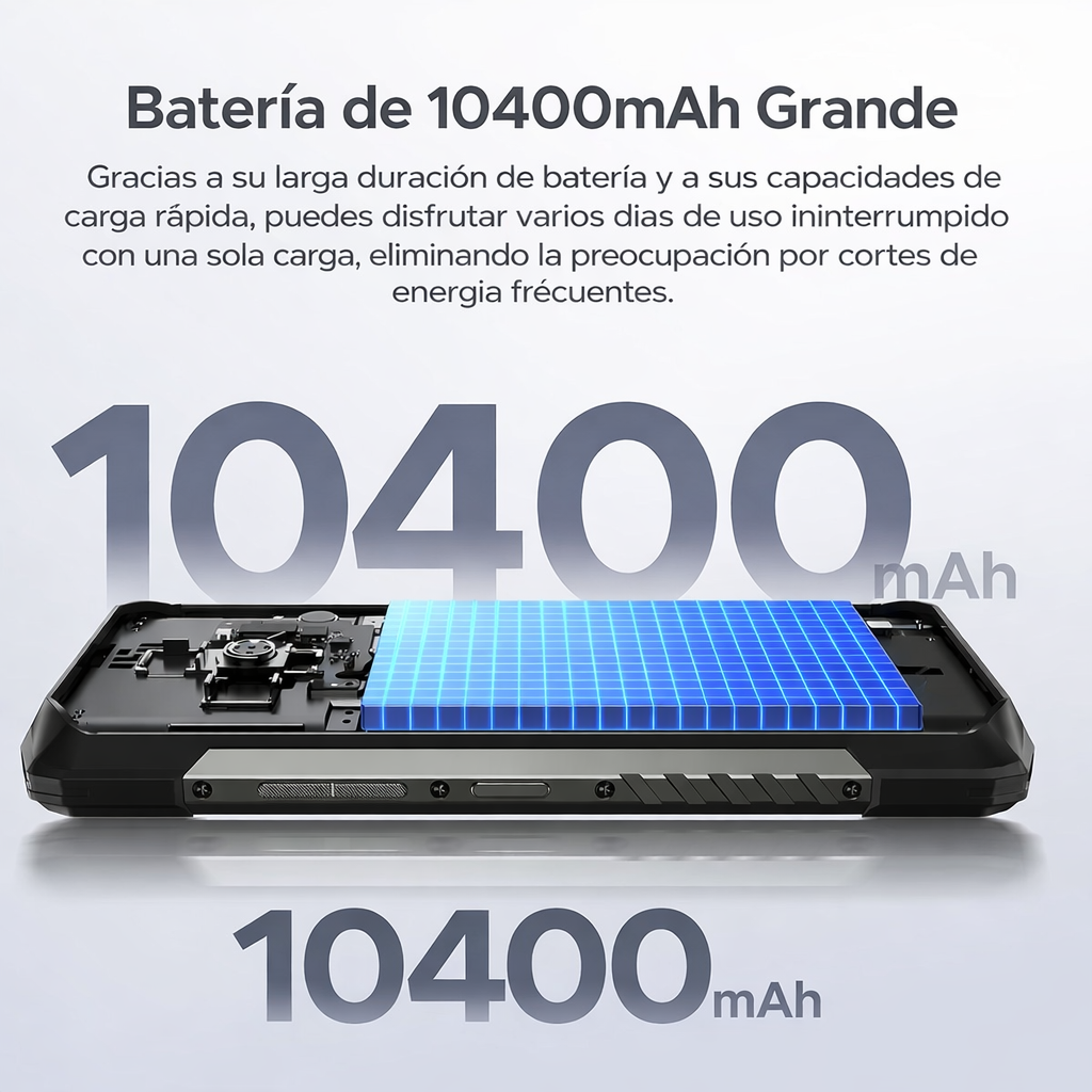 DOOGEE Fire 6 - Celular Indestructible con Cámara Térmica | 10400mAh y 16GB RAM