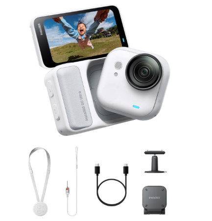 Insta360 GO Ultra - Cámara de vlogging 4K pequeña