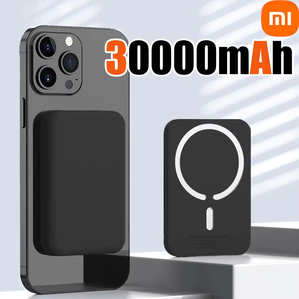 Power Bank Magnético Xiaomi de 500.000 mAh con Carga Rápida Inalámbrica de 25W. Batería Portátil de Gran Capacidad para iPhone (MagSafe), Samsung y Google Pixel
