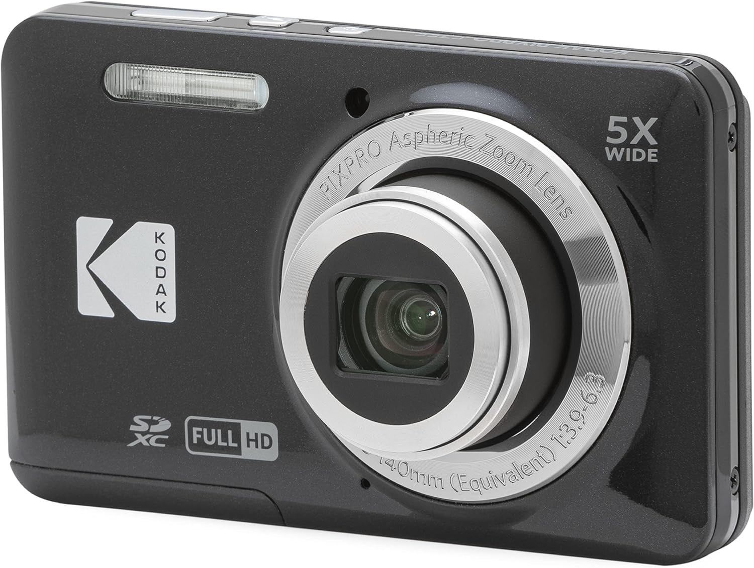 PIXPRO FZ55-RD 16MP Digital Camera 5X Optical Zoom 28Mm Wide Angle 1080P Full HD Video 2.7" LCD Vlogging Camera (Red) Packaging May Vary