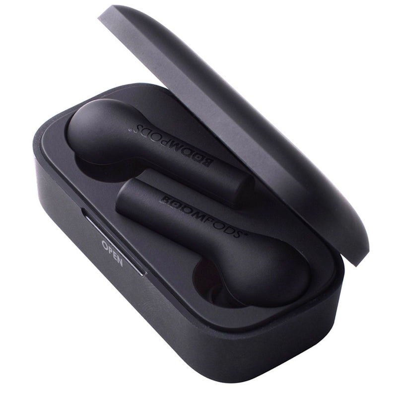 Audífonos Bluetooth - Bassline TWS Negro - BOOMPODS-GSMPRO.CL