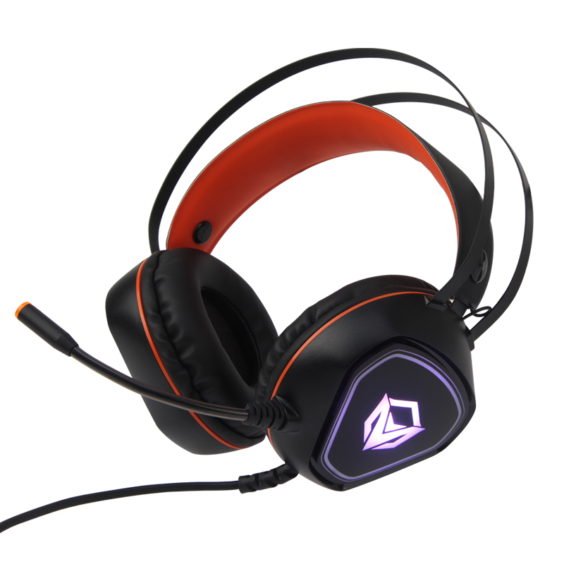 Audifonos gamer Meetion retroiluminados HP020 - Negro