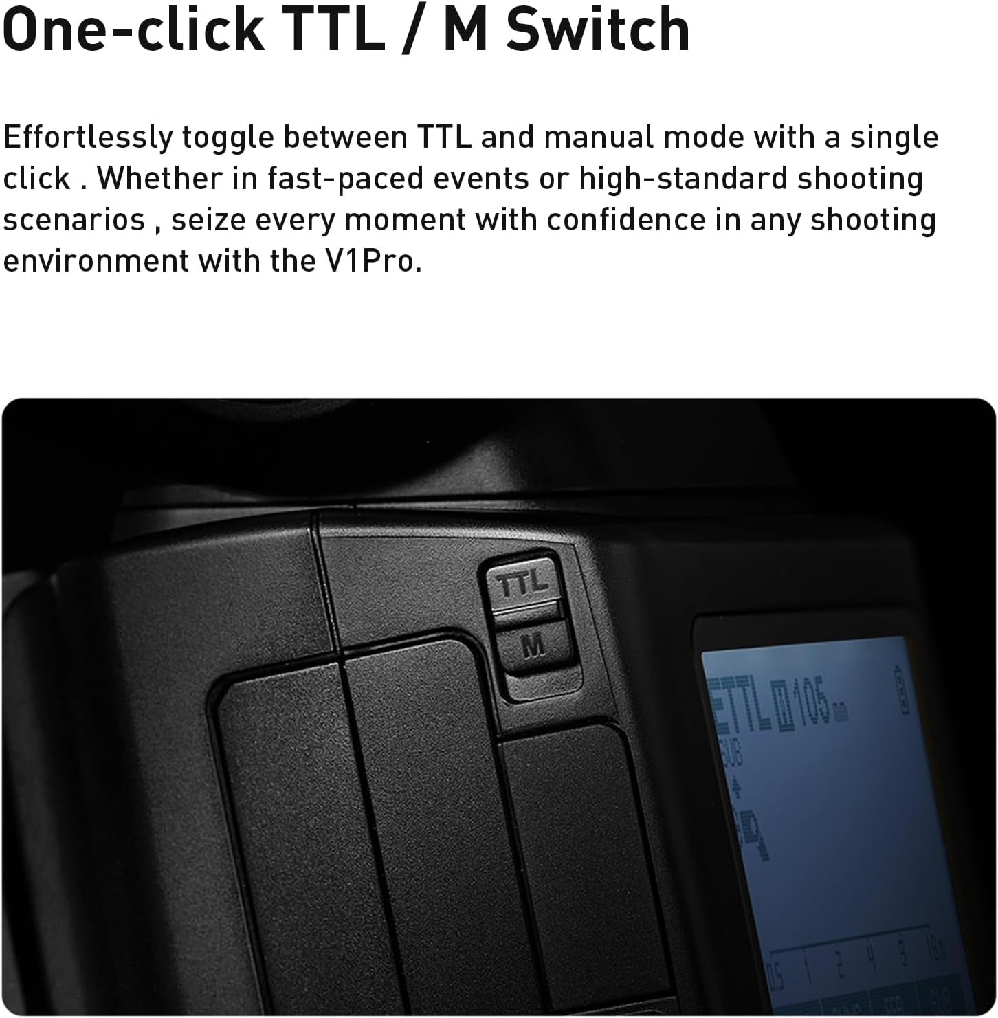 V1Pro N V1Pro-N Camera Flash Speedlight  V1-N Upgraded Version for Nikon Cameras