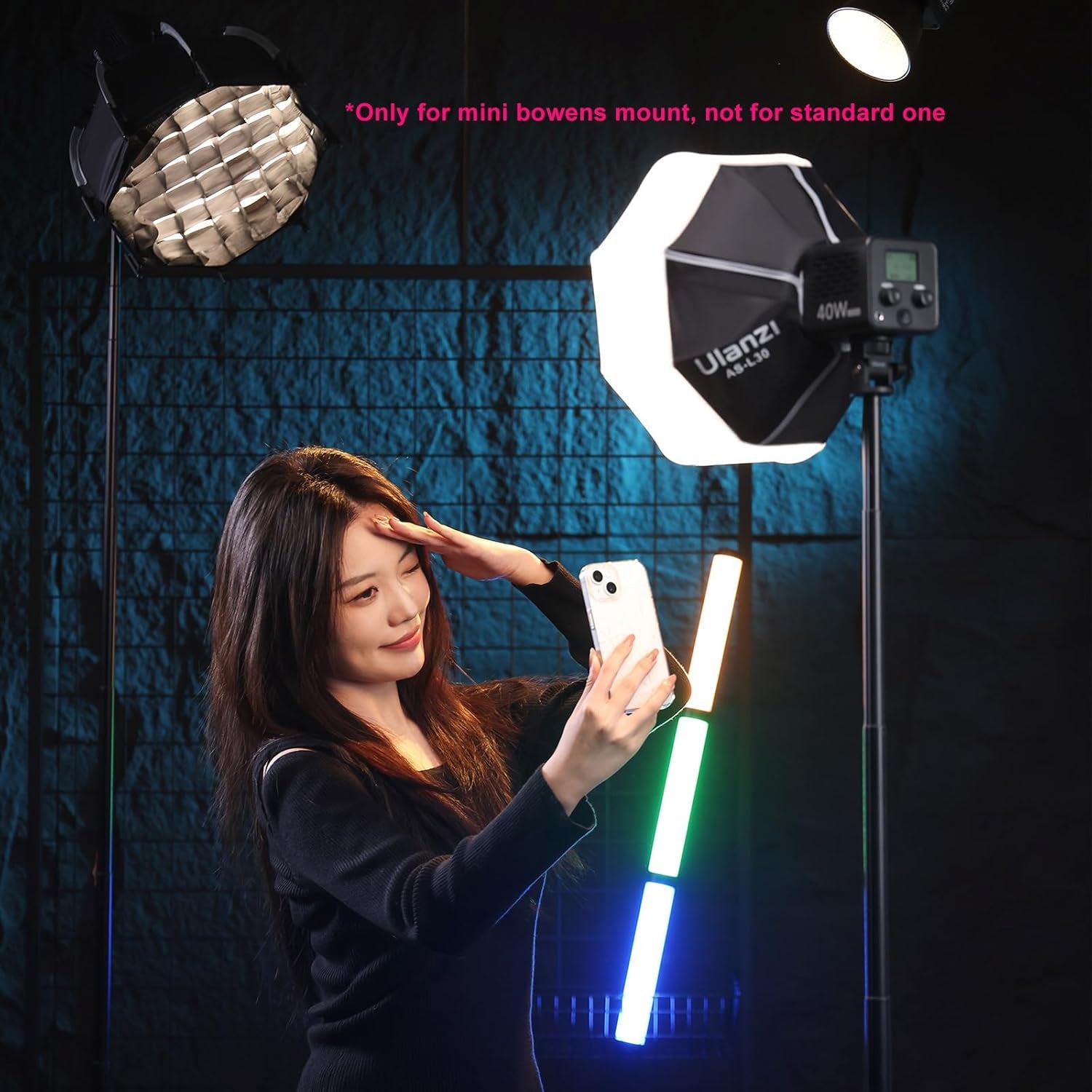 Mini Lantern Softbox Soft Light Modifier【Not Compatible W Standard Bowens Mount】 11.8 Inch, Quick-Setup, Quick-Folding W Storage Carrying Bag(Light Stand or Mount Not Included)