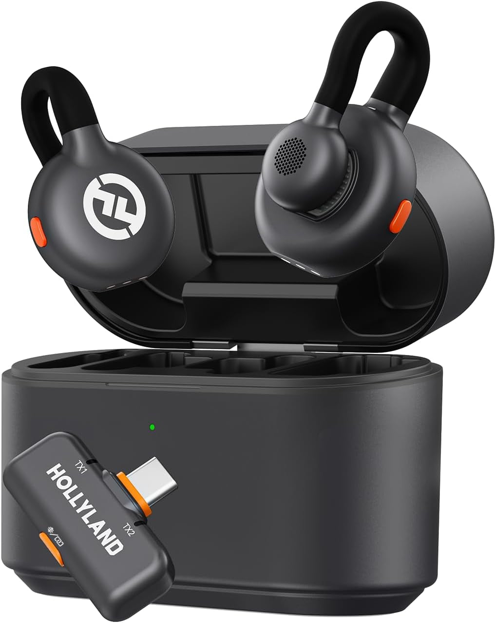 Lark M2S Ultimate Combo (Camera RX+USB-C Rx+Lightning RX) Wireless Lavalier Microphone for Iphone/Camera/Android/Pc, Compact Mic, Titanium Clip, Noise Cancelling, Content Creation