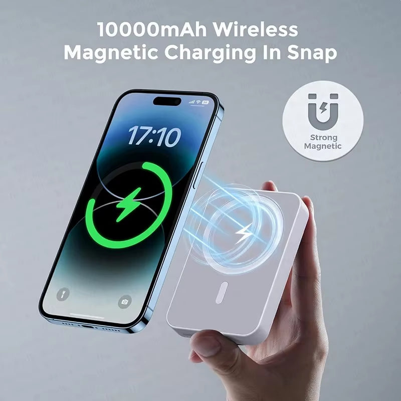 Power Bank Magnético Xiaomi de 500.000 mAh con Carga Rápida Inalámbrica de 25W. Batería Portátil de Gran Capacidad para iPhone (MagSafe), Samsung y Google Pixel