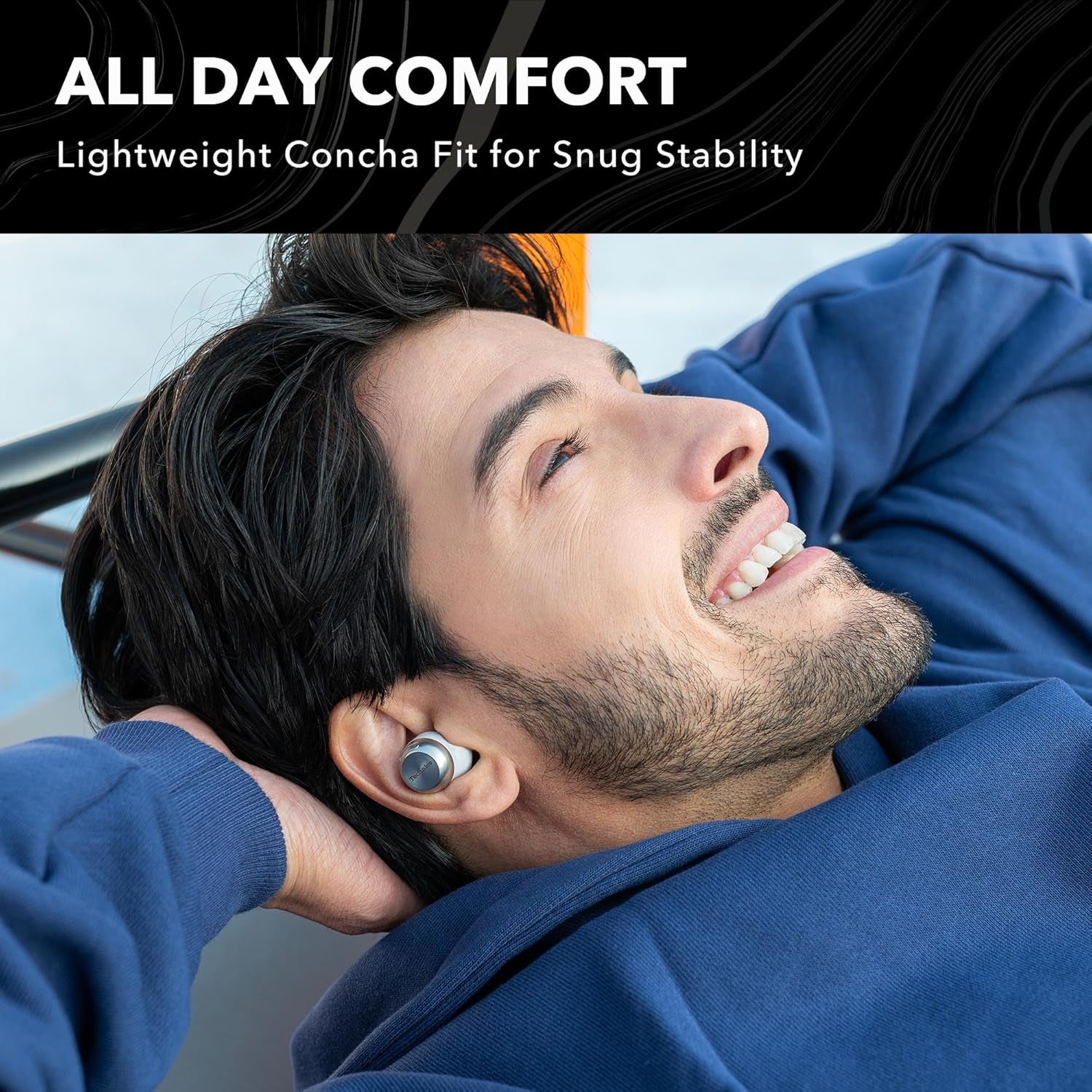 Reference Class Hi-Fi Wireless Earbuds, Dolby Atmos with Head Tracking, Adaptive Noise Cancelling, 3 Device Multipoint, 10-Hr Battery, Wireless Charging, Improved Fit - EAH-AZ100-S (Silver)