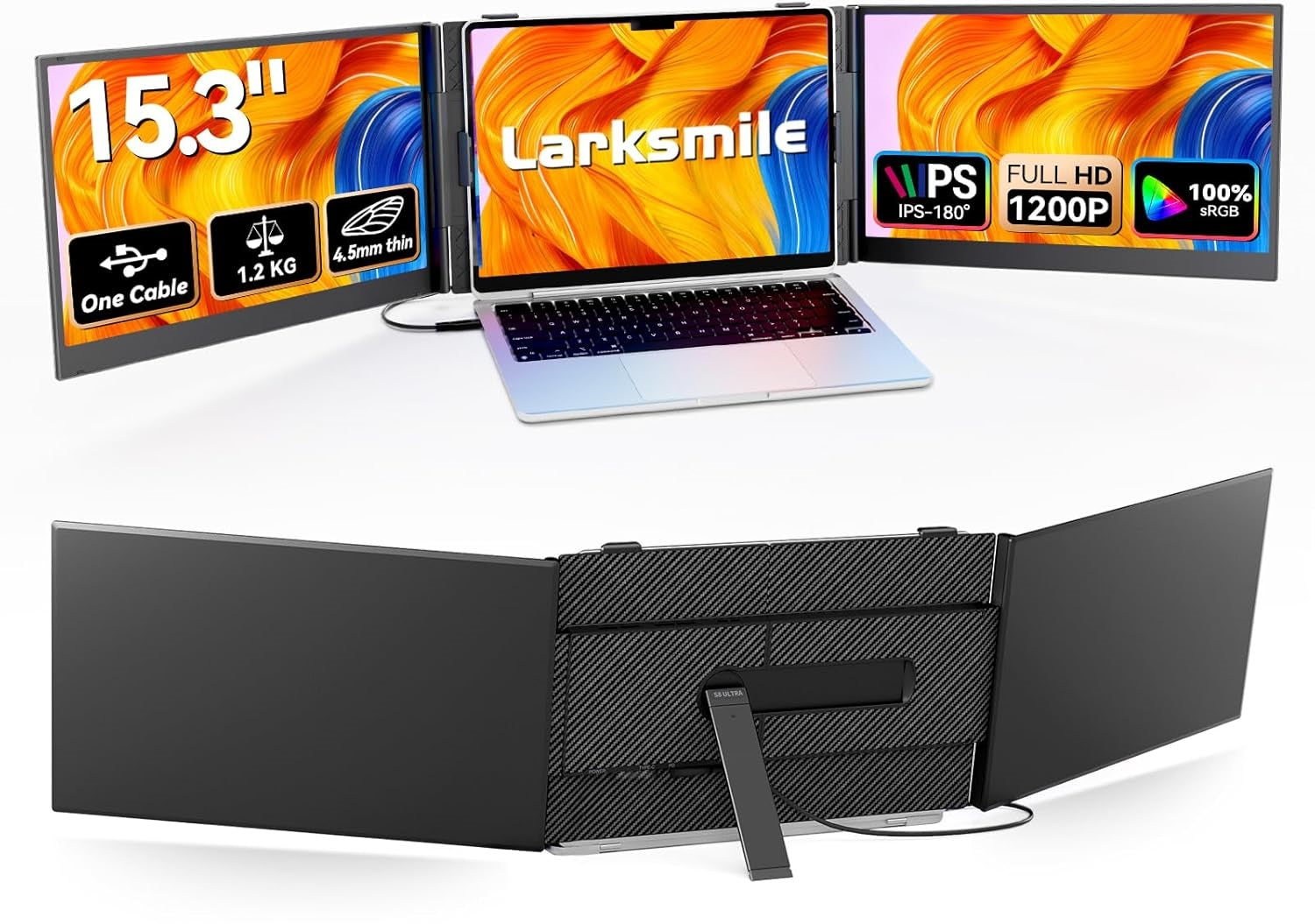Extensor de Pantalla Triple Larksmile para Laptop